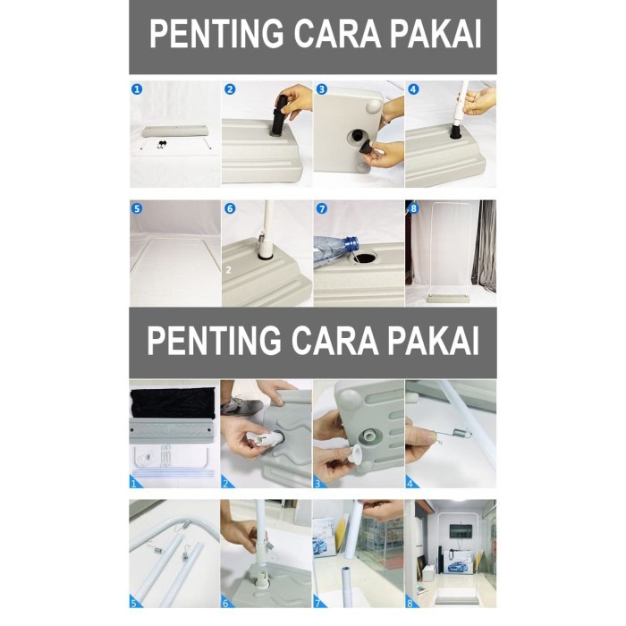 

New Tr Door Frame Stand uk 60x160 bisa di isi air atau pasir