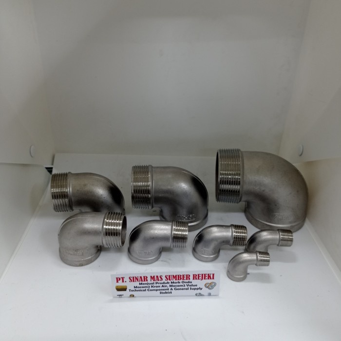 STREET ELBOW STAINLESS SS304 DRAT DLM LUAR 2 INCH