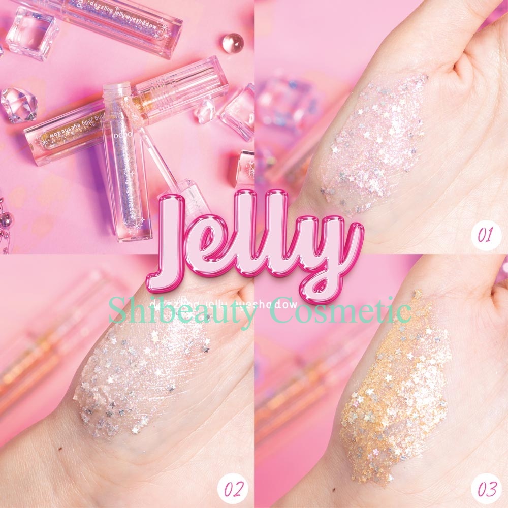 ODBO Dazzling Jelly Eyeshadow Glitter Vegan OD2013 | 100% Original | Best Seller | Thailand | Premiu
