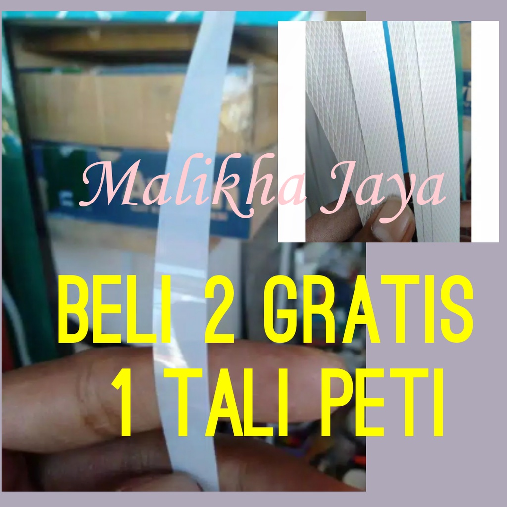 Sawangan Mika Warna Putih /Sawangan Layangan/ Bunyi Layangan Lebar Ukuran 2 cm Panjang 4 meter