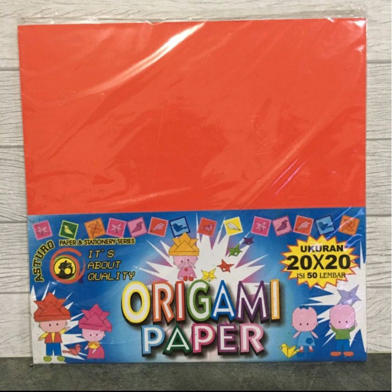 

Kertas Origami Asturo 20x20 ( 1pad/50lbr )