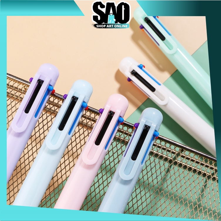 

SAO - S5979 Pulpen Warna Mekanik Pastel Color / 6 In 1 Warna Pulpen Multicolor / Pulpen Warna Warni / Pulpen Sekolah Multicolor