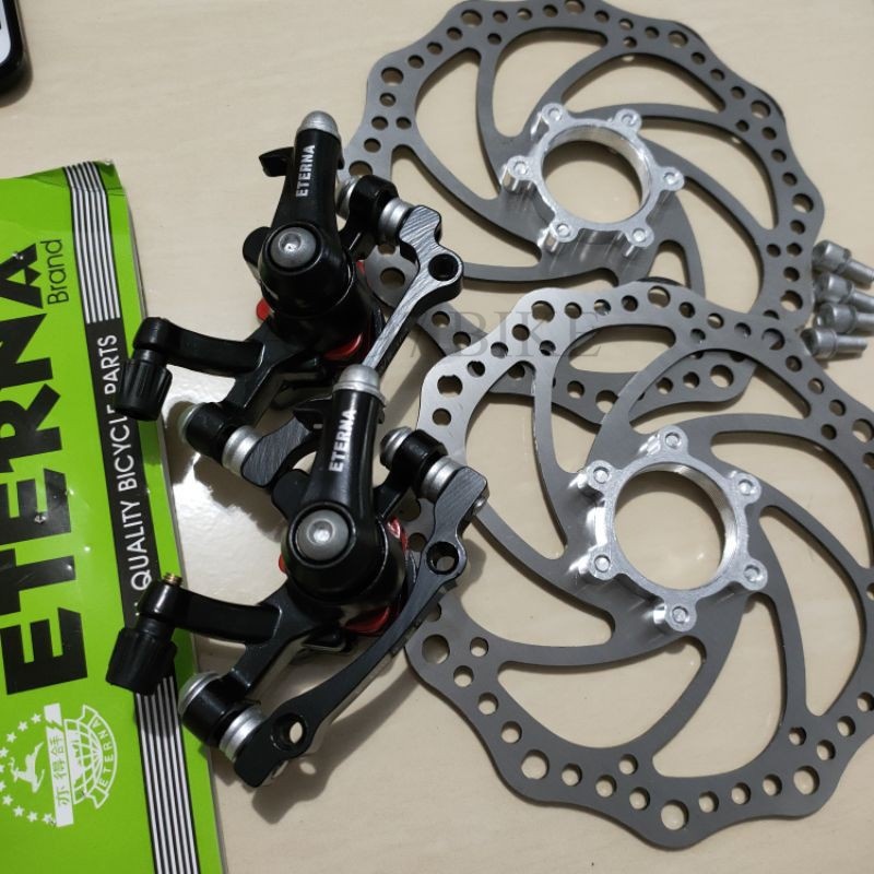 Disc Brake Set Rem Cakram Set Sepeda Lipat MTB Minion. Rotor 160 mm. DRAT & BAUT