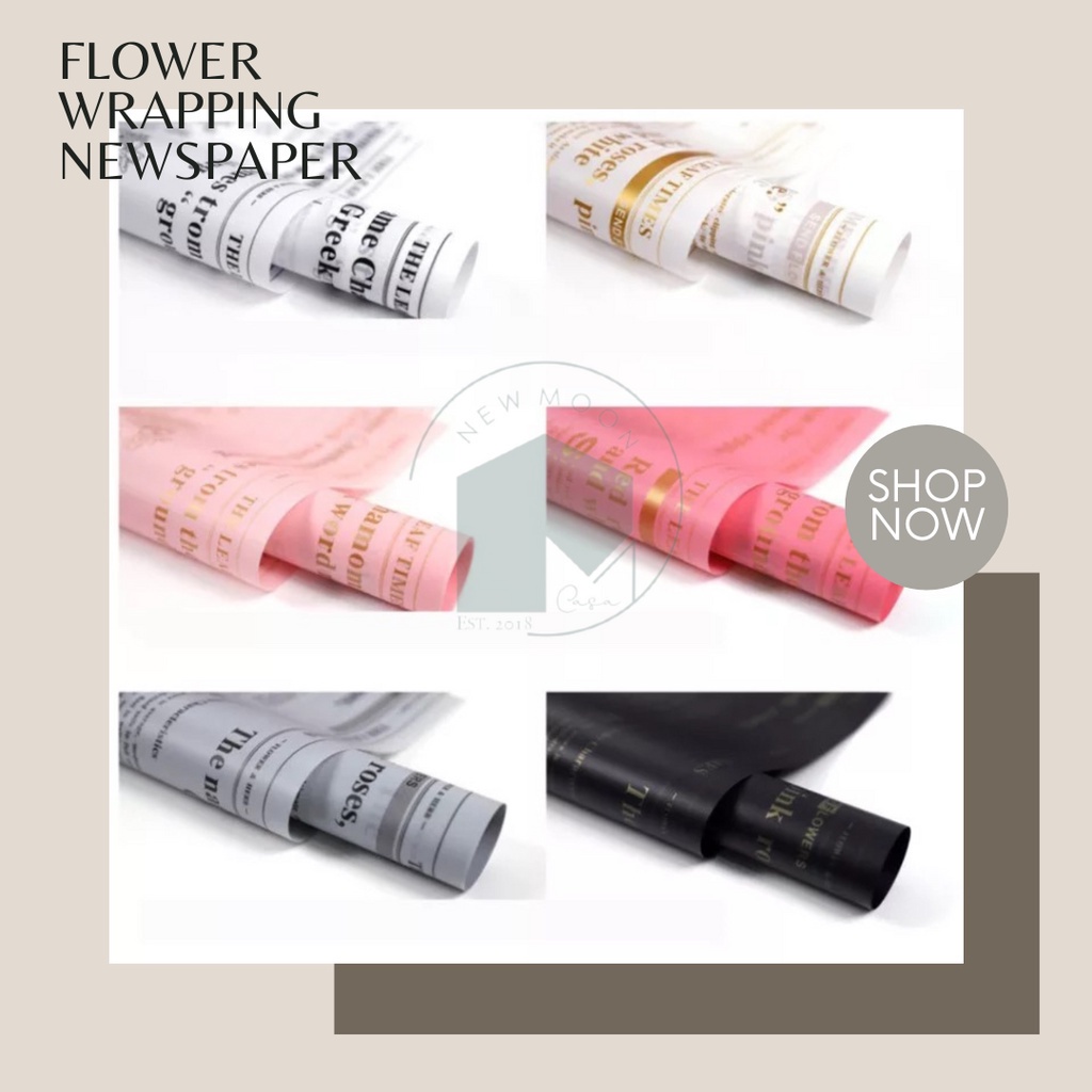 

Flower wrapping cellophane kertas wrap vintage newspaper bouquet bunga bungkus plastik plastic buket money uang kado gift alas foto