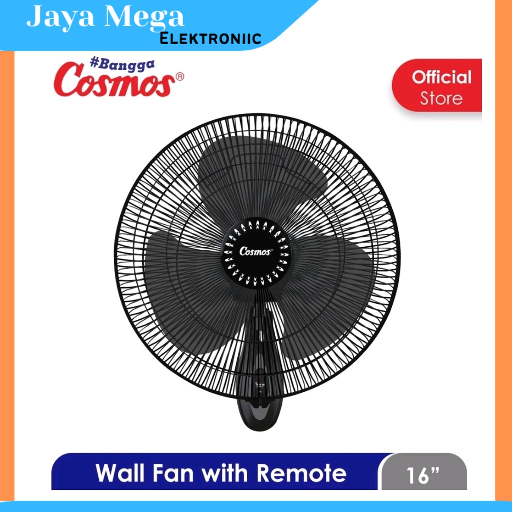 COSMOS 16 inch Kipas Angin Remot Wall Fan dinding 16-WFGR/16WFG/RR