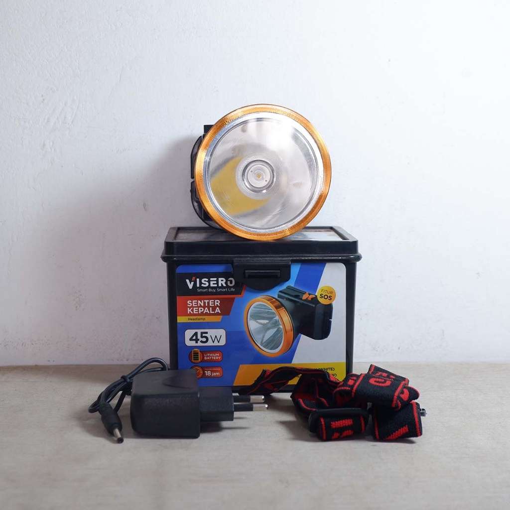 Senter Kepala Senter Kepala Cas Murah 45W LED Visero VHL-5145