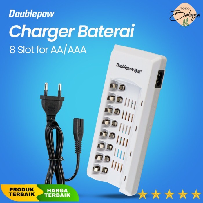 Charger Baterai 8 slot for AA/AAA - Doublepow