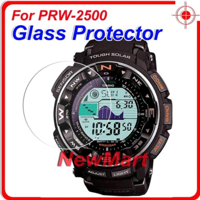 nur tempered glass for CASIO PRO TREK PRW2500 PRW-2500 PRW 2500 anti gores jam tangan TG pelindung l