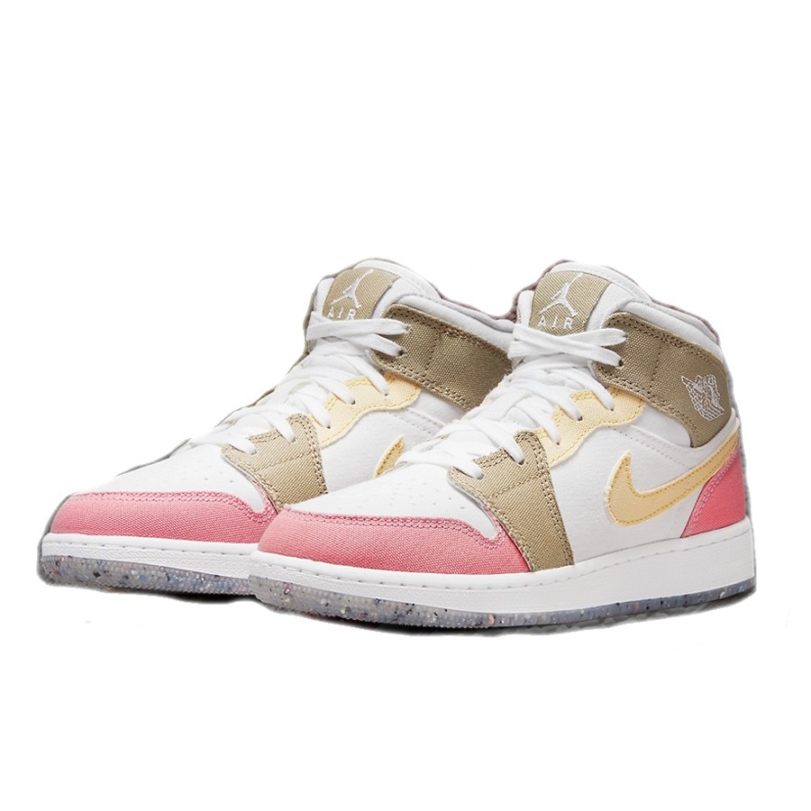 SEPATU AJ 1 MID PASTEL VIVID GREEN GRIND HIGH PREMIUM ORIGINAL