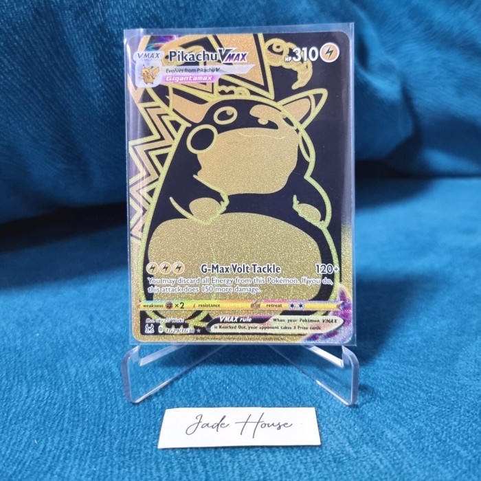 ✨COD✨ -Pikachu VMAX Black Gold TG29/TG30 - Kartu Pokemon TCG English