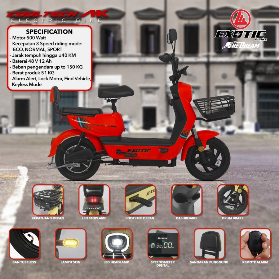 SEPEDA LISTRIK EXOTIC COOLTECH AK