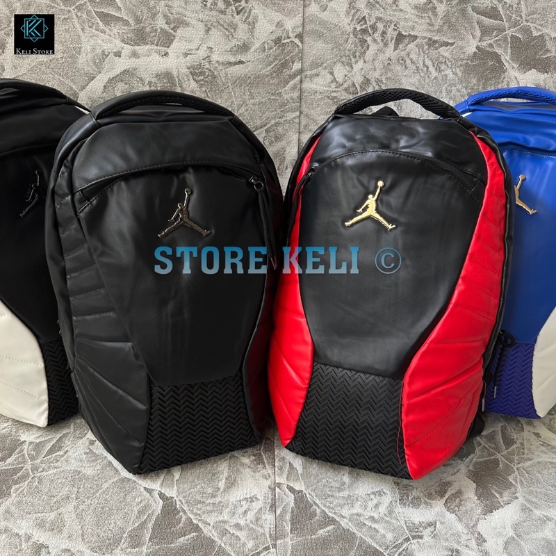 DW42DV Tas Ransel Jordan Retro 5 Leather / Backpack Kulit / Bagpack Leather / Tas Sekolah / Tas Kerj