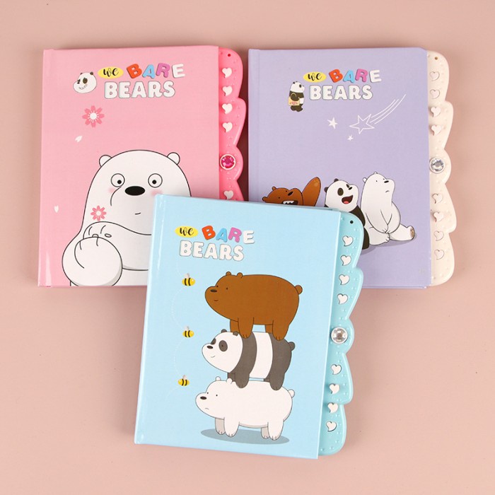 [LOGU] Buku diary pin password kunci rahasia, Password Lock Diary Book