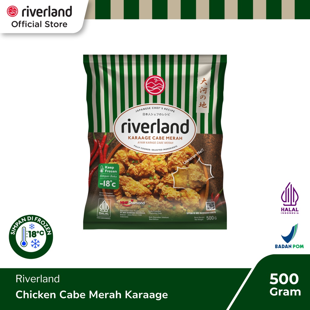 

Riverland Chicken Cabe Merah Karaage 500 Gr
