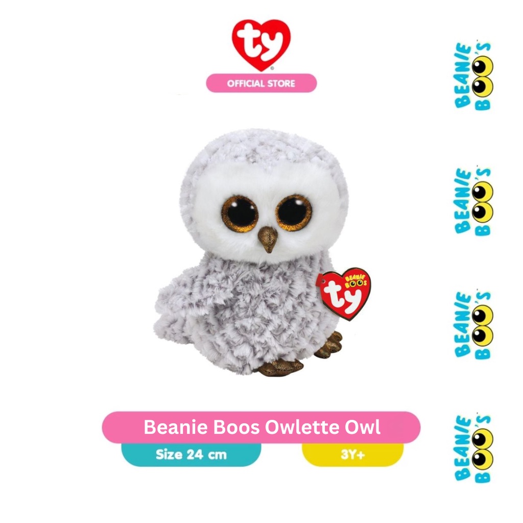 TY Beanie Boos Owlette (Medium) - Boneka Burung Hantu