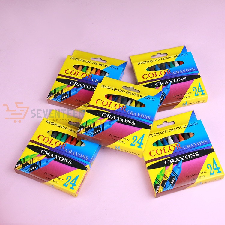 

KRAYON ISI 24 WARNA PENSIL WARNA SET 24 IN 1 ALAT MELUKIS GAMBAR WARNA ANAK MURAH ART SET 24