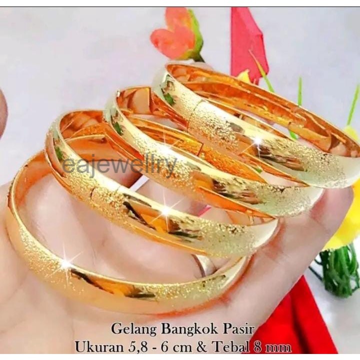 Gelang bangkok lapis emas 24 karat