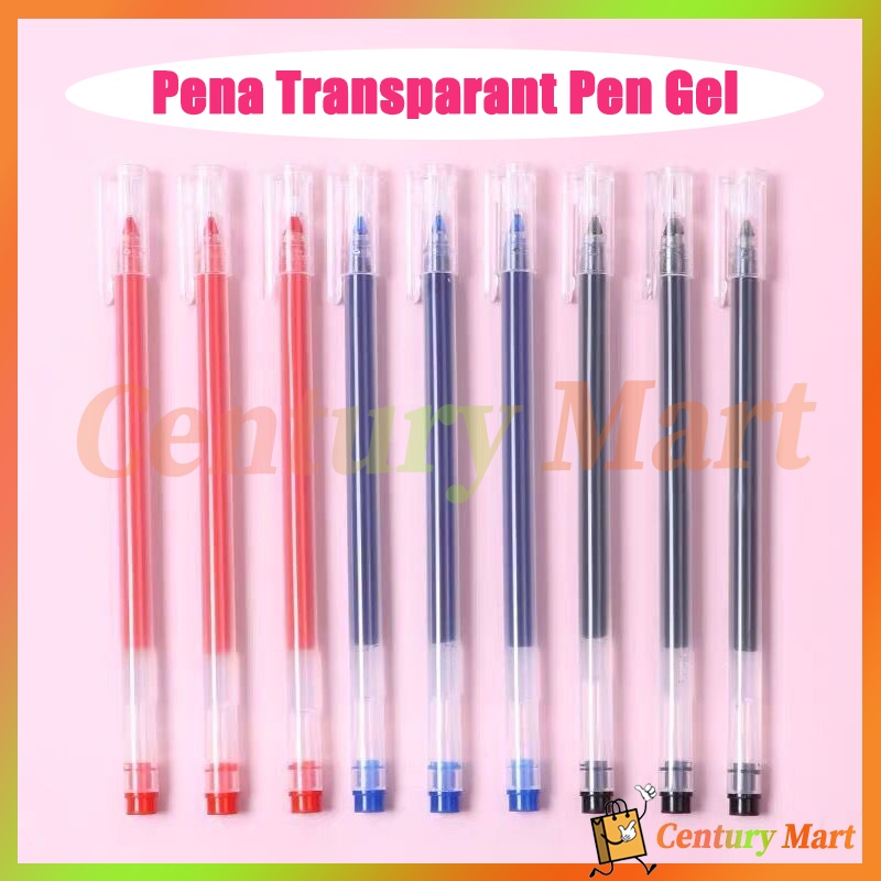 

0.5mmTransparant Pen Gel/Bolpoin Pena/Tinta Gel Cair Pena