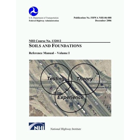 

NHI Course No. 132012 SOILS AND FOUNDATIONS, Reference Manual Volume 1