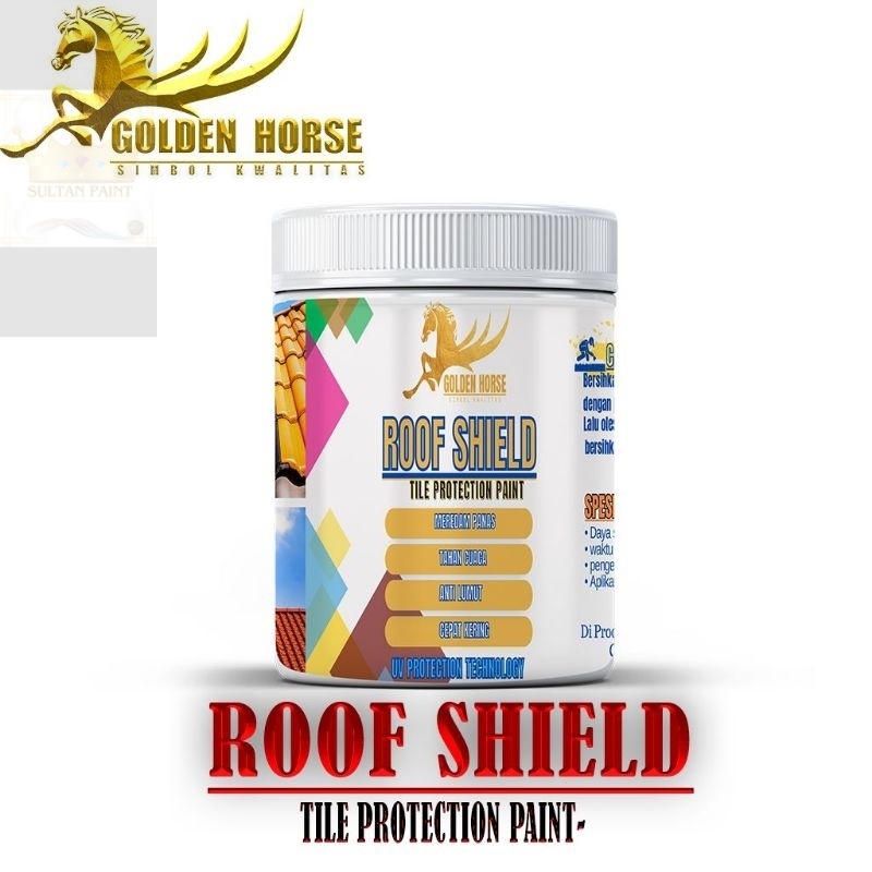 Golden Horse - Cat Genteng glossy Beton/ Asbes/ Metal - ROOF SHIELD