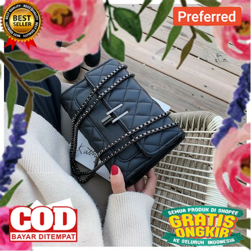 RTN-TAS SELEMPANG AMORA BN_SLING BAG/TAS SELEMPANG WANITA/TAS WANITA RANTAI ULIR BINi// TAS IMPORT K