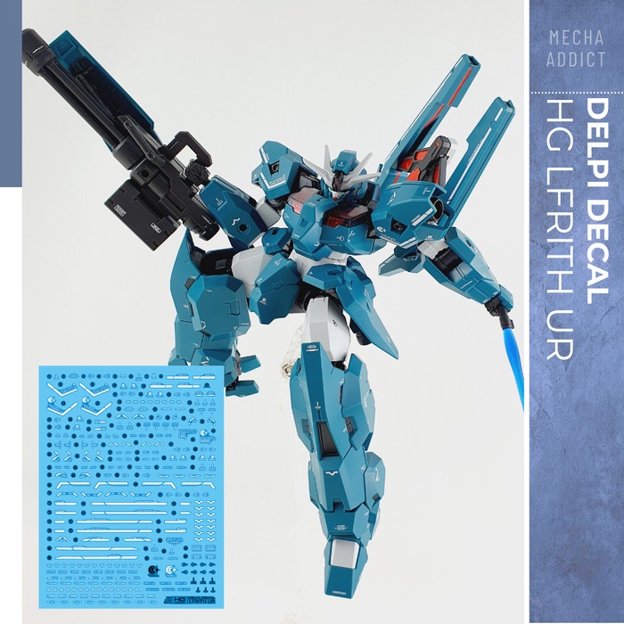 Water Slide Decal HG Gundam Lfrith Ur by DELPI Decal