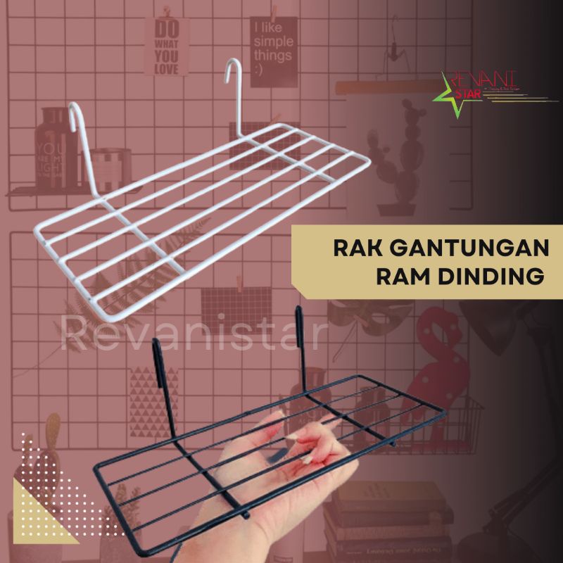 Rak gantungan ram aksesoris ragan besi hijang hiasan dinding minimalis tatakan sepatu dinding dekora