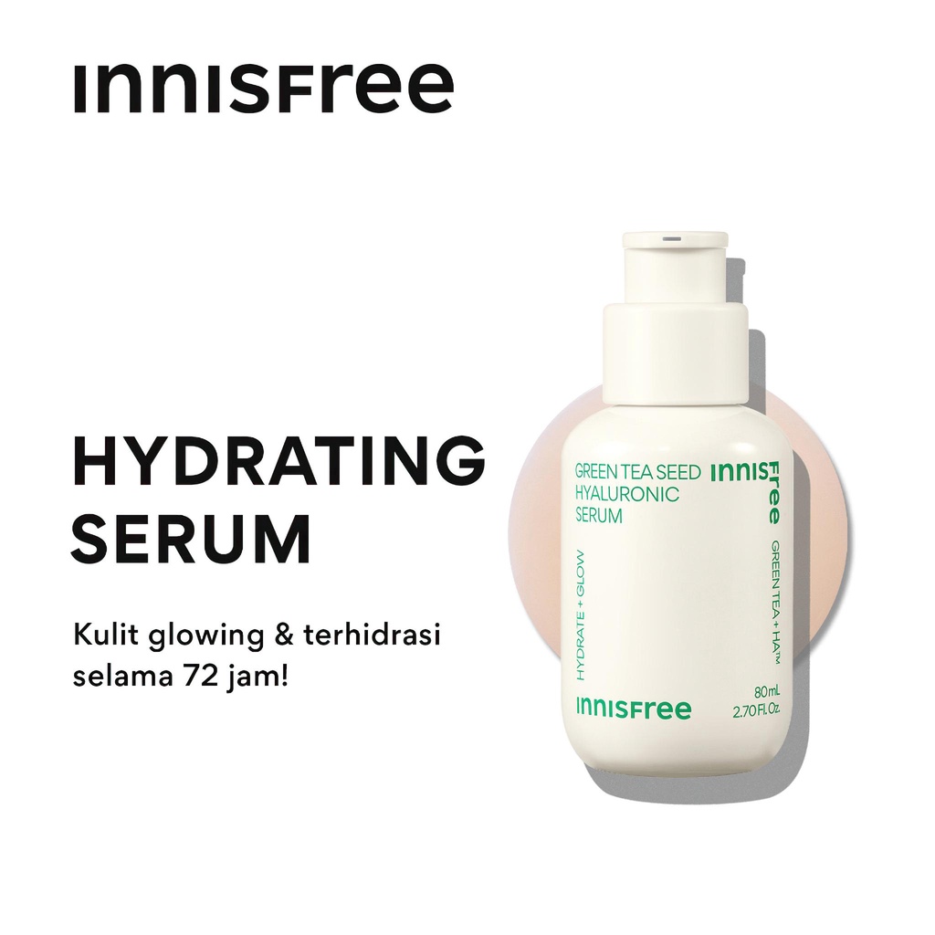 innisfree Green Tea Seed Hyaluronic Serum (80mL) / Hydrating and Glow / Skincare / Perawatan Wajah