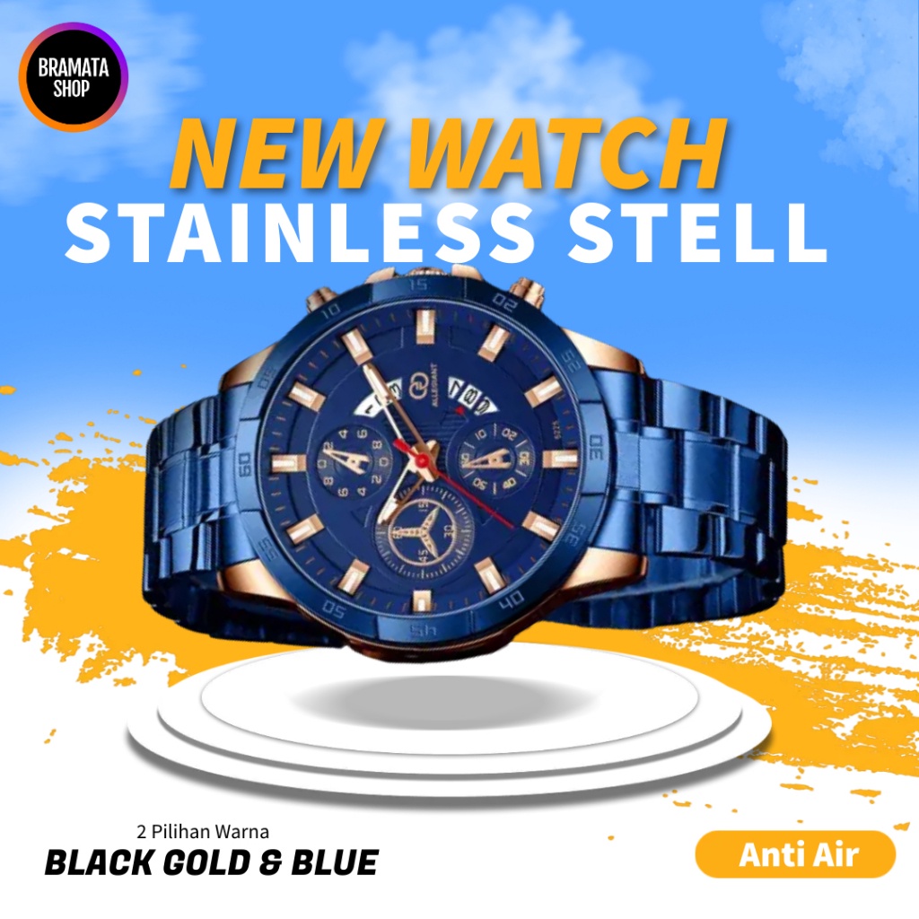 Jam Tangan Pria FNGEEN Anti Air Original Stainless steel