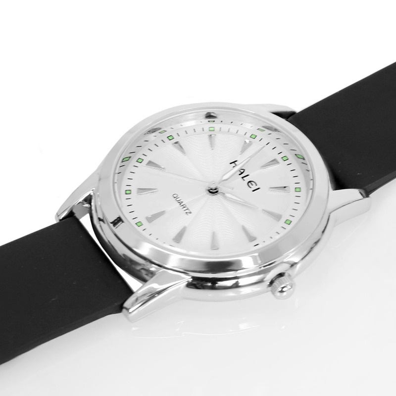 Halei Watch 348 M - Jam Tangan Halei Pria Karet Analog Kekinian - Tahan Air dan Garansi 1 Tahun. Fre