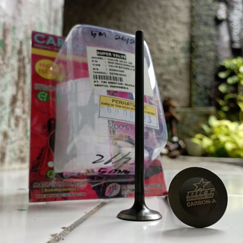 KLEP BRT CARBON AB BATANG 5 mm 26/23 27/23 28/23 28/24 34/29 KLEP SET BRT