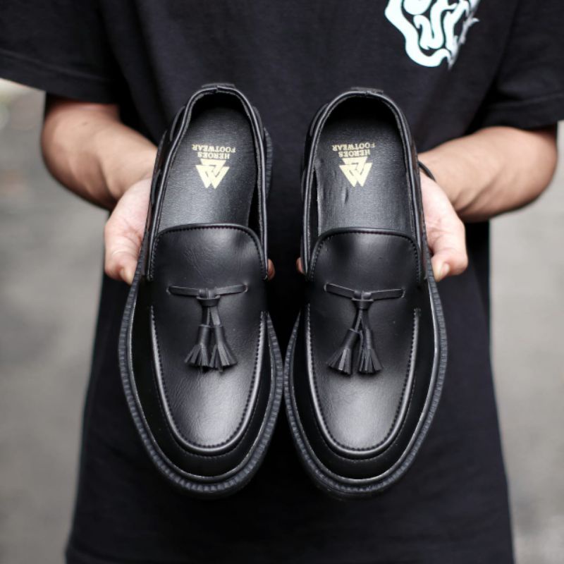 NEW sepatu pansus pria moccasin slip on pria SEPATU FORMAL PRIA KULIT ASLI CORZA ORIGINAL Brodio bat