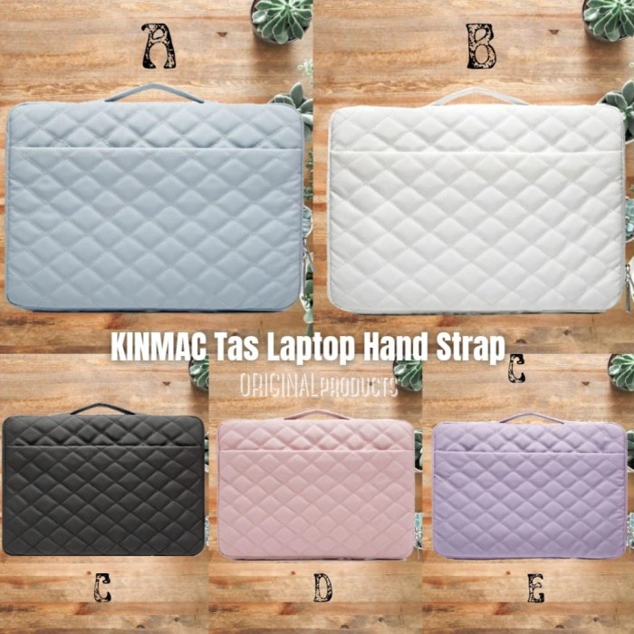 KINMAC tas laptop bag hand strap sleeve case 13" 14" 15 16 inch cover - A. BLUE, 13-13,9"inch