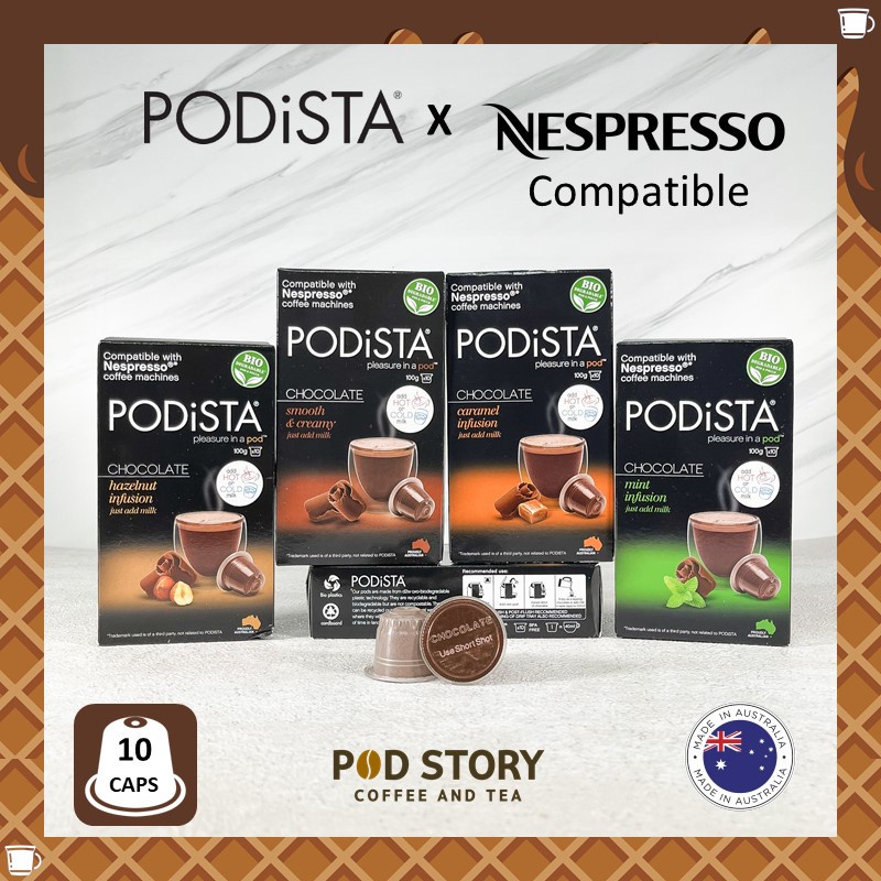 

COD COD PODISTA CHOCOLATE Nespresso Compatible Capsule Hazelnut (10 Kapsule)