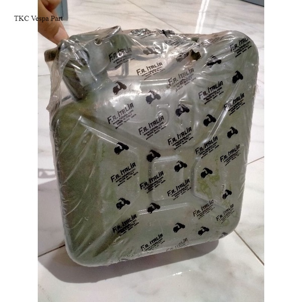 jerigen tangki bensin cadangan serep bensin 5lt untuk touring vespa vgla vbb super sprint ps px pxe 