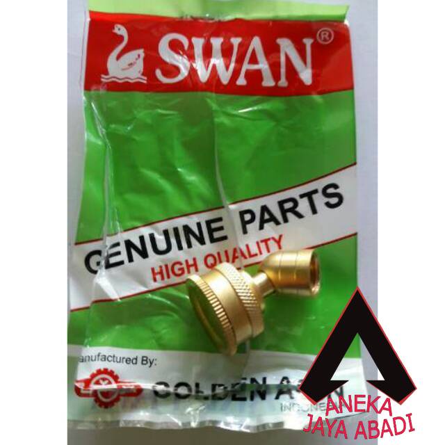 NOZZLE NOSEL SPUYER SPRAYER HAMA KEBUN LUBANG 4 KUNINGAN MERK SWAN