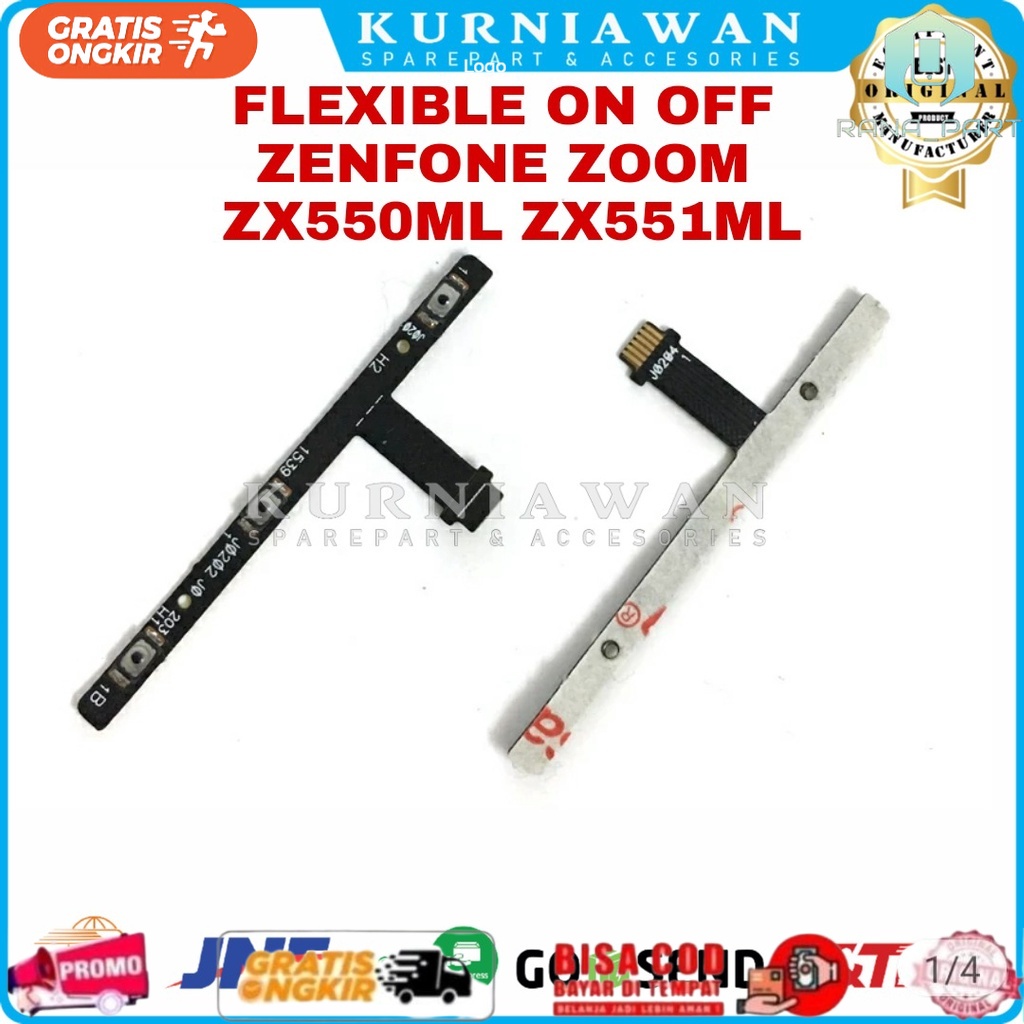 Asus Zenfone Zoom ZX550ML ZX551ML | Flexibel Flexible On Off Volume Fleksibel Tombol Power On Of Vol