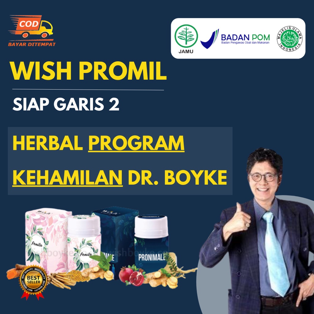[Bisa COD] PAKET PROMIL DR BOYKE Program Hamil Pronimale Femita Original