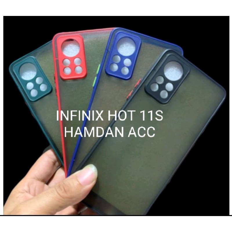 case shofcasing casing infinix hot 11s nfc pelindung belakang hp+camera/aero Case aero