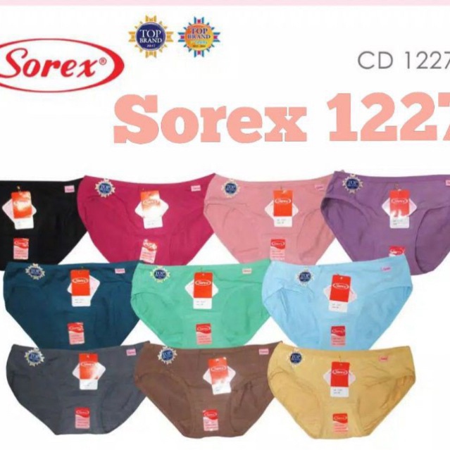 6 PCS HARGA PAKET MURAH GROSIR |  Sorex 1227 CD Wanita Mini Basic Katun TOKO SINAR SEMARANG SAKTI