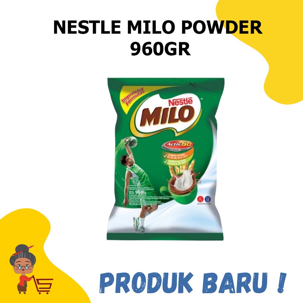 

NESTLE MILO POWDER 960GR / NESTLE MILO POWDER / NESTLE MILO / NESTLE