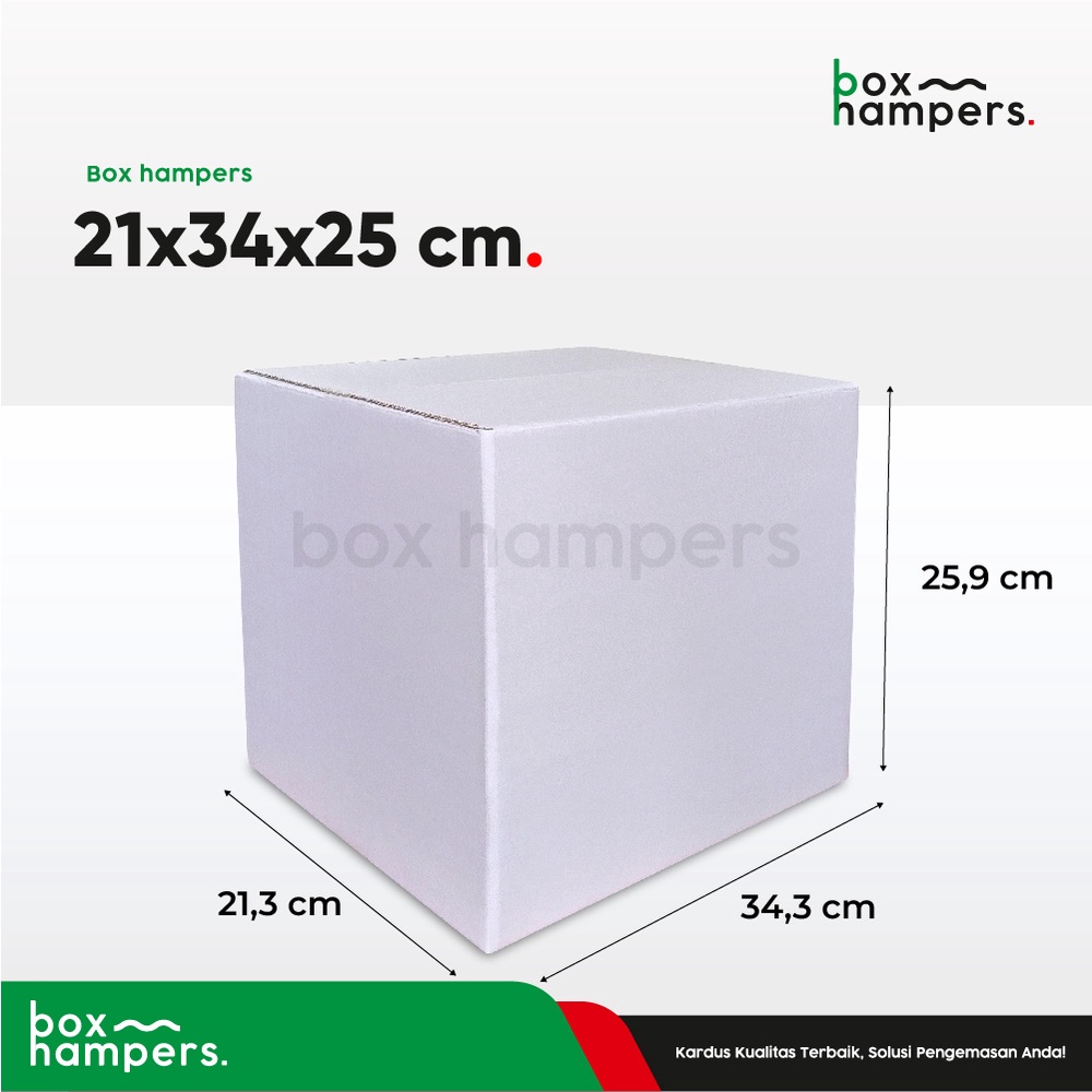 

Box 34x21x25 cm (KARIMA 2) Karton/kardus/paking/Kemasan/BoxNormal/normal/amdk/oleh-oleh/hampers/tinggi25