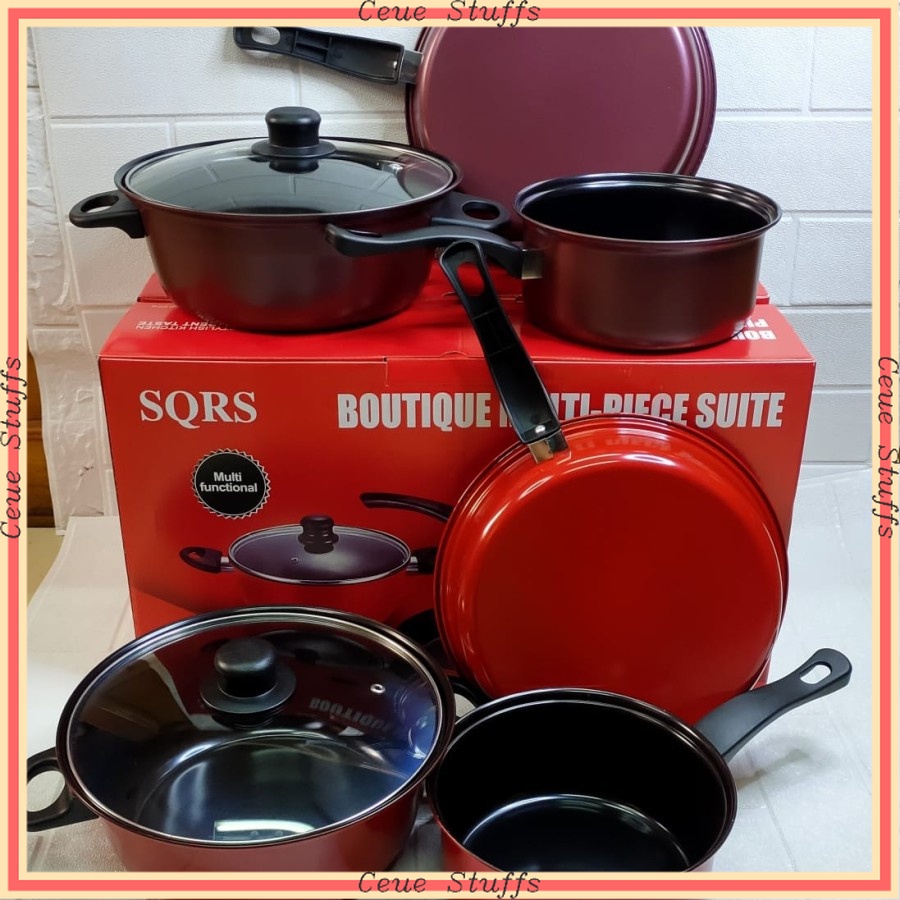 PROMO  ANTI LENGKET MURAH  [ASS] Wajan Panci 1 set anti lengket