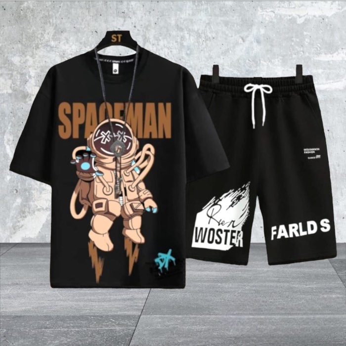 Baju Setelan Outfit Pria Kekinian 1 Set Lengkap Keren