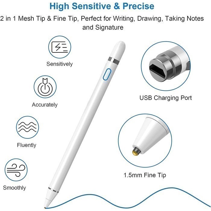 Pencil Laptop Lenovo IdeaPad Flex 5 Touchscreen Stylus Pen Universal - Putih