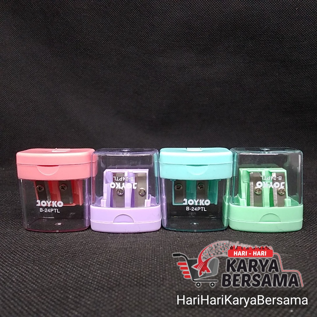 

RAUTAN PENSIL 2 LUBANG JOYKO SHARPENER B-24PTL 1PCS WARNA RANDOM