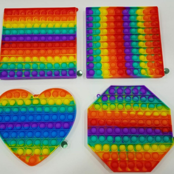 fidget pop it rainbow jumbo