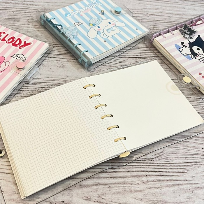 

Buku Binder SANRIO persegi ukuran A6 Lucu / Notebook Sanrio cute imut - Kuning Purin