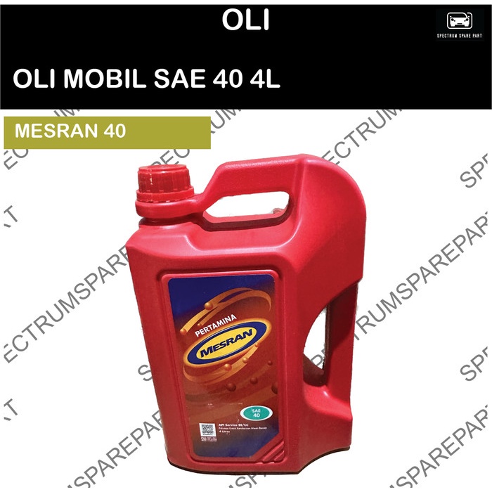 OLI MOBIL MESRAN 40 SAE 40 4L BENSIN