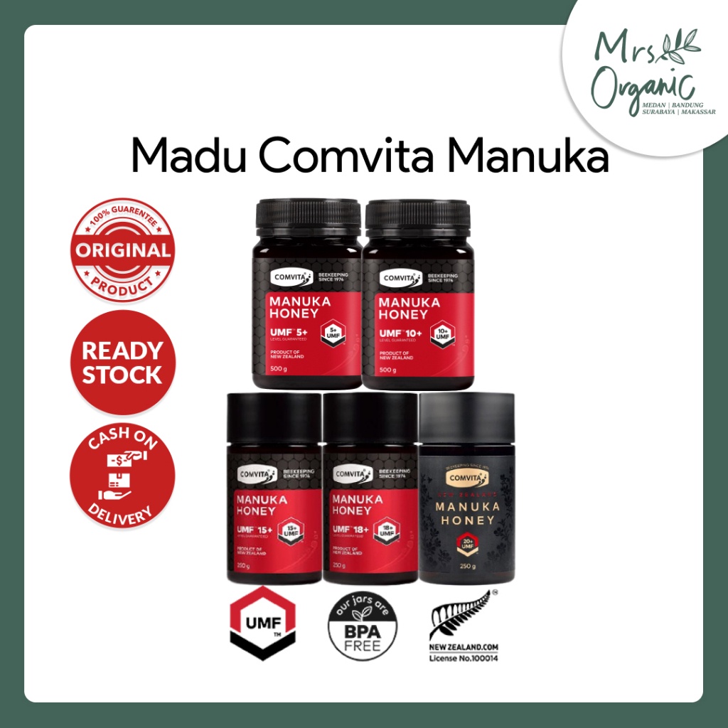 

Madu Manuka Comvita UMF 5+ 10+ 15+ 20+ 250 gr 500 gr ED 2024